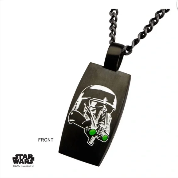 STAINLESS STEEL STAR WARS NECKLACE
